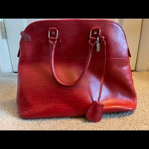 Dooney & Bourke Red Leather Bag/Satchel